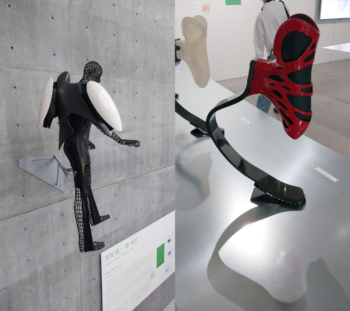 Yamanaka Laboratory + JAXA, a jetpack prototype for saving lives in disasters (left) & Yamanaka Laboratory + Toshiki Niino & Fumio Usui – Rami Ver.1: Drivable Model (right)